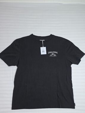 0721 Banks Journal Dirty Black Logo Tee; Medium
